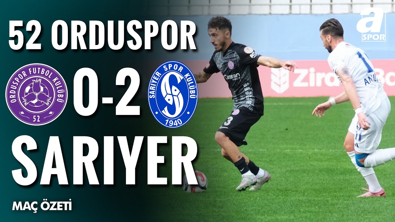 52 Orduspor FK 0-2 Sarıyerspor | MAÇ ÖZETİ | Ziraat Türkiye Kupası 3. Tur Maçı | 28.10.2025