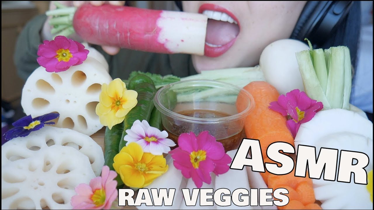 ASMR Giant VEGGIES (CRUNCHY EATING SOUNDS) NO TALKING | SAS-ASMR