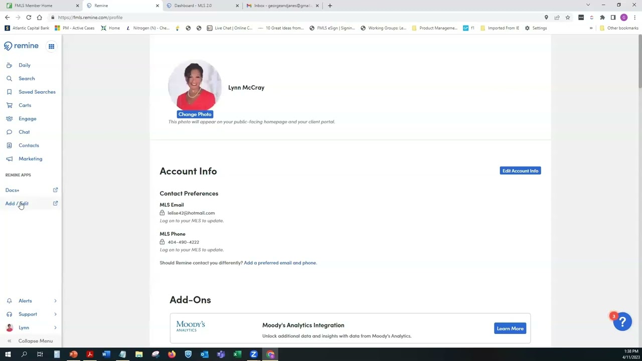 Remine Add/Edit Webinar