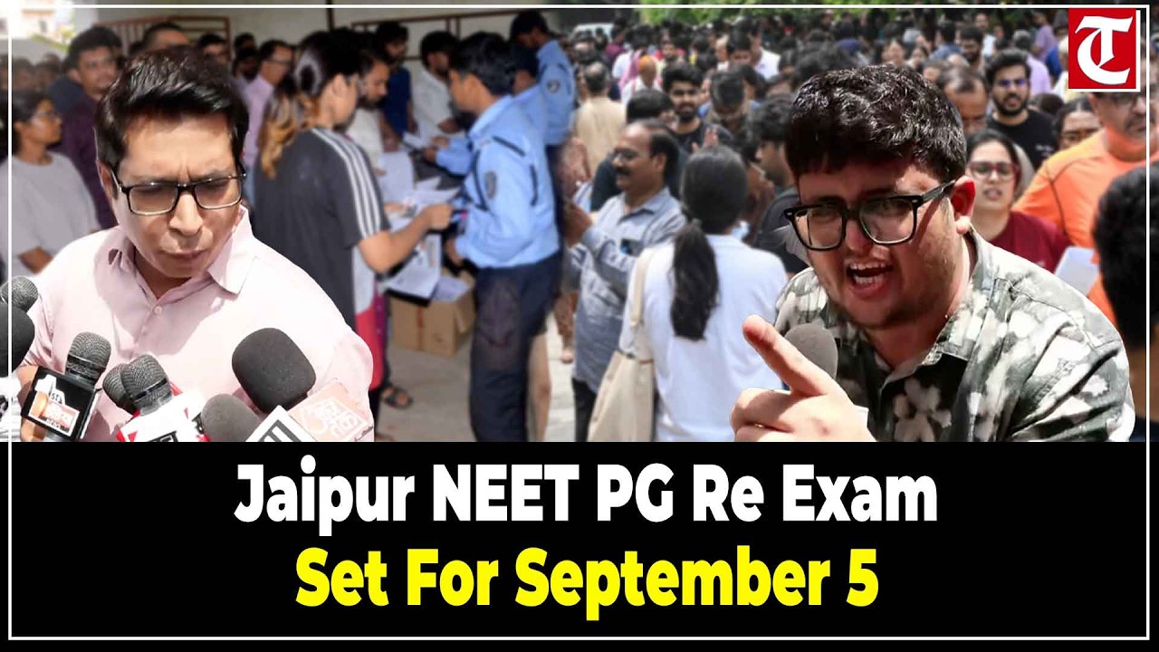 NEET-PG 2026 Jaipur: ADM Narendra Verma Confirms Re-Exam on September 5