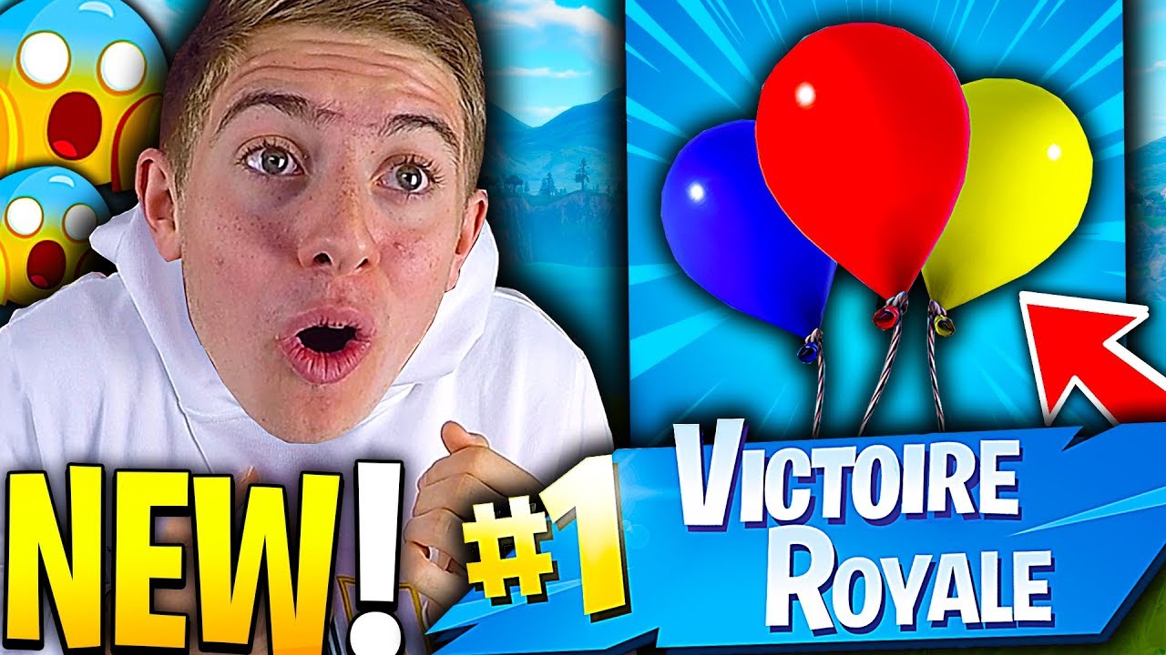 JE DÉCOUVRE LES NOUVEAUX BALLONS SUR FORTNITE BATTLE ROYALE !!!