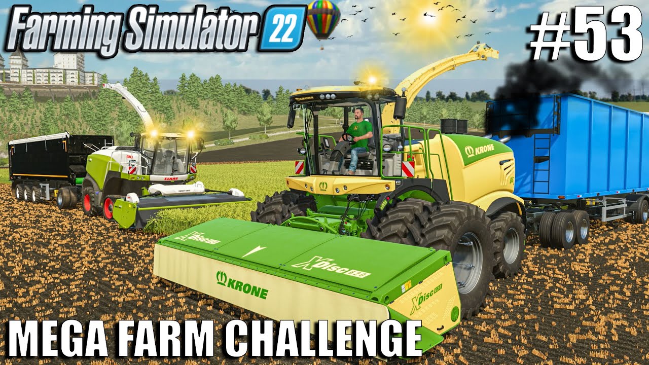 CUTTING 500.000 LITERS of WHEAT SILAGE | MEGA FARM Ep.53 | Farming Simulator 22