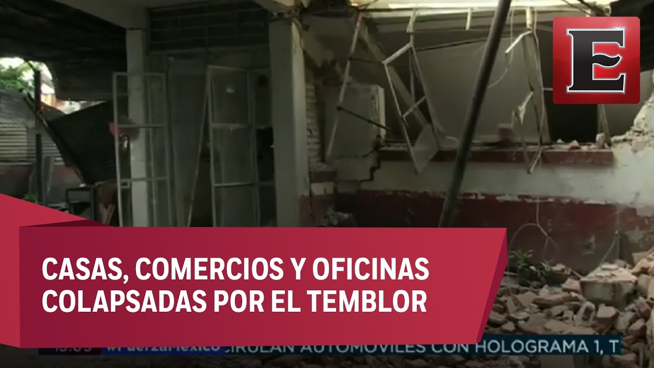 Tlaquiltenango, Morelos, en ruinas por devastador sismo de 7.1
