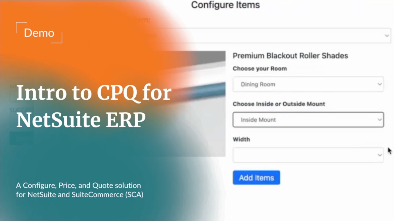 #CPQ for NetSuite | Demo | Overview and Configuring Items in NetSuite ERP