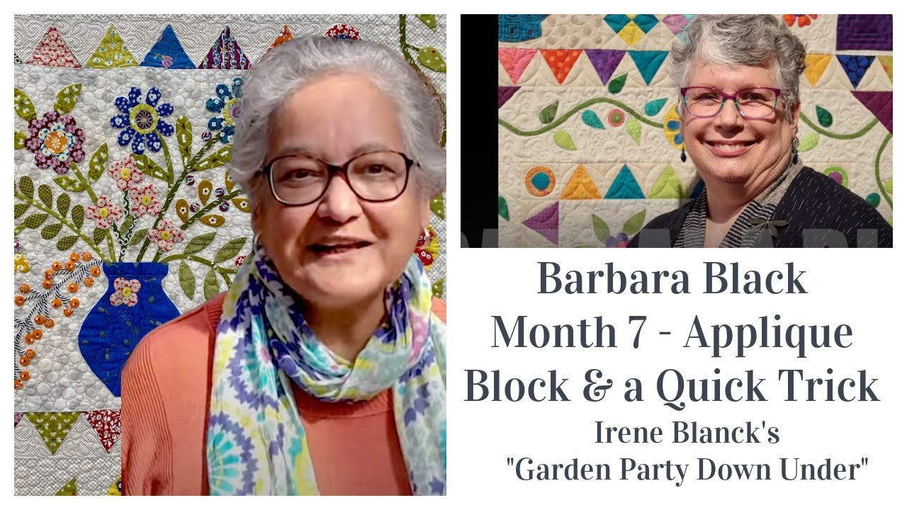 Block of the Month 2022 - Garden Party Down Under Month 7 - Applique Block & Shoo Fly Trick