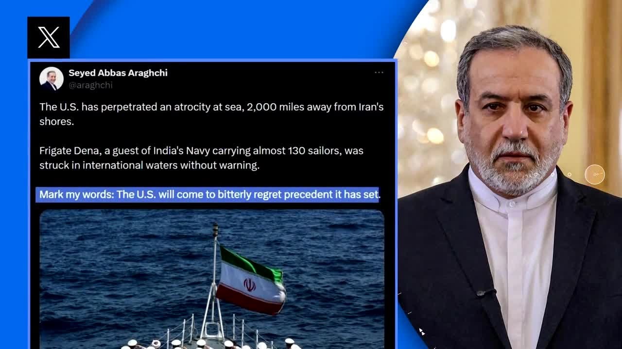 Iran warns U.S. will 'bitterly regret' sinking of its warship as Middle East conflict accelerates