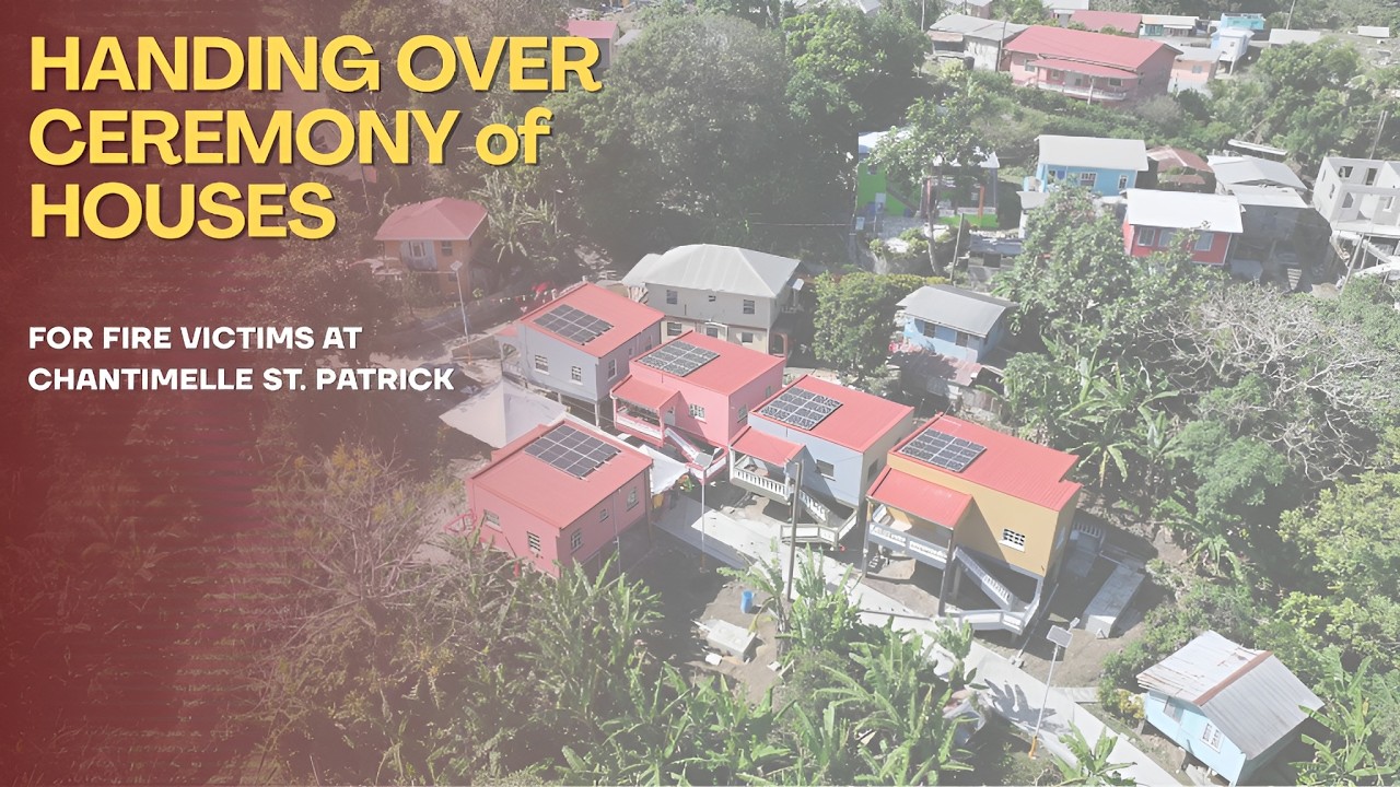 Handing Over Ceremony of Houses for Fire Vicitms at Chantimelle St. Patrick