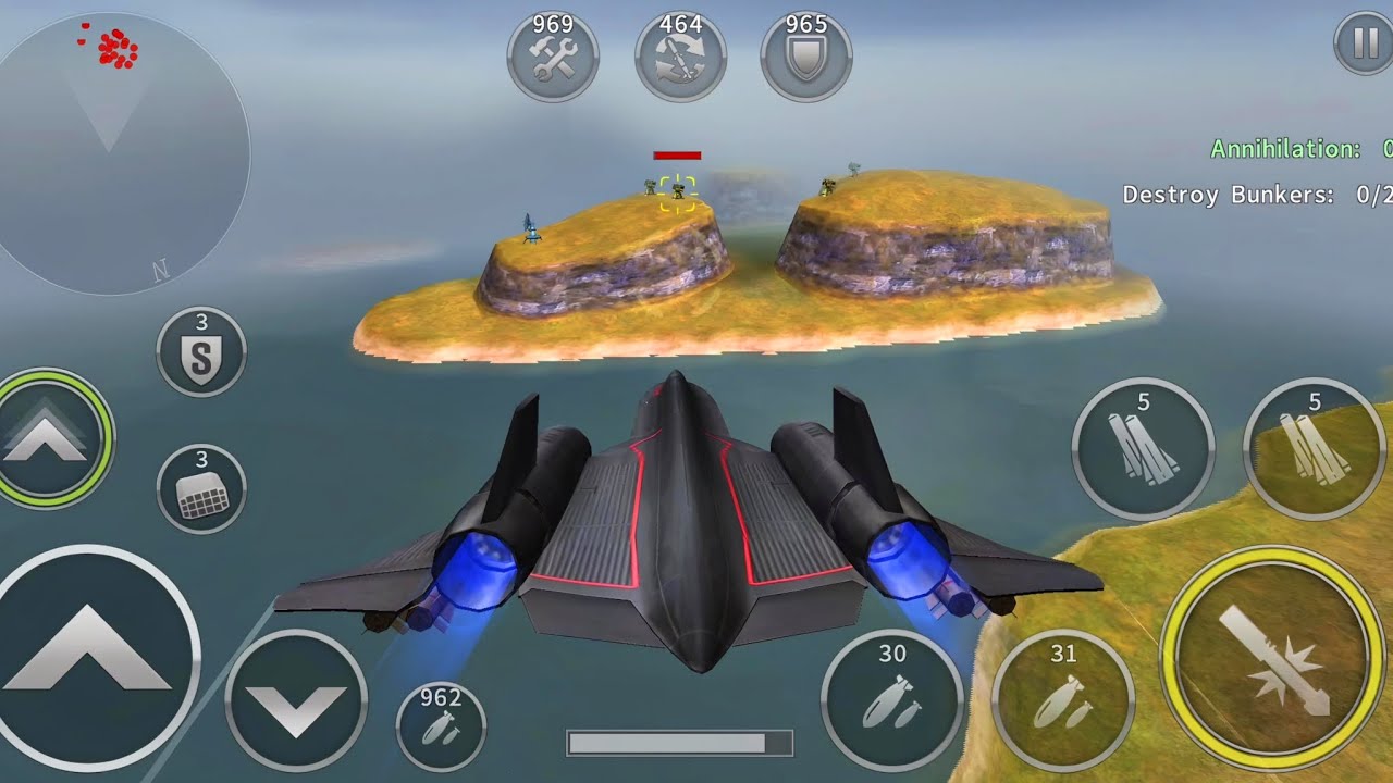 Gunship Battle: SR-71 BLACKBIRD tier8 aircraft gameplay