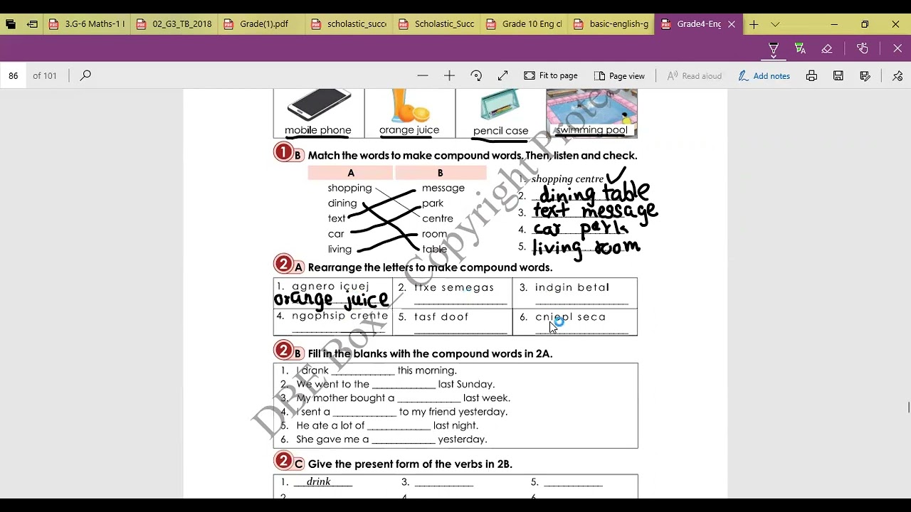 Grade(4) English Unit(9) Lesson (2) 1A , 1B , 2. A , 2B , 2C
