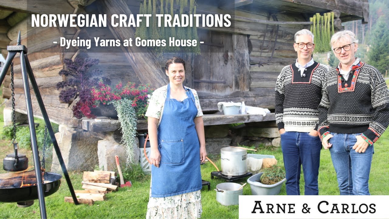 Norwegian Craft Traditions with ARNE & CARLOS 3. Dyeing Yarns at Gomes House.