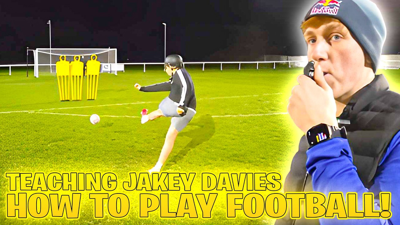 Ginge Teaches Jakey Davies How To Play Football!