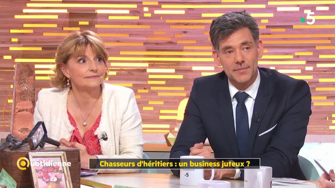La quotidienne   Chasseurs d'héritiers un business juteux Extrait France 5 2020 02 25 12 21