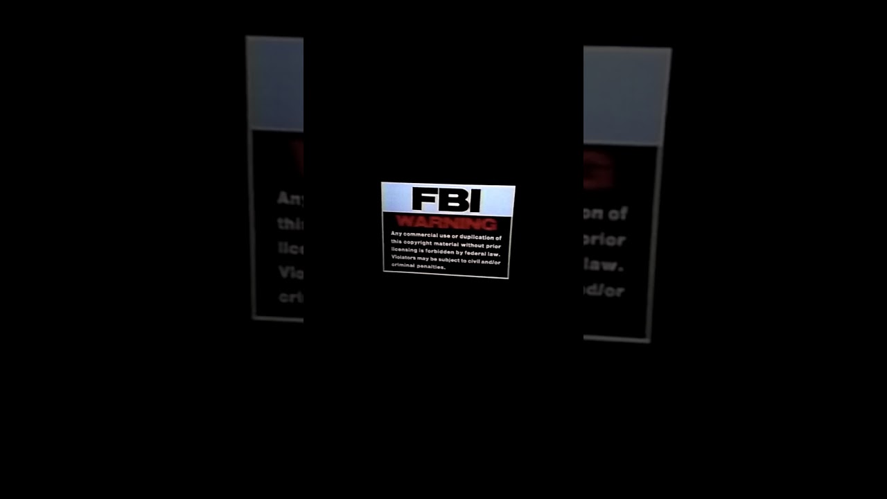 FBI Warning Screen 1982-1990