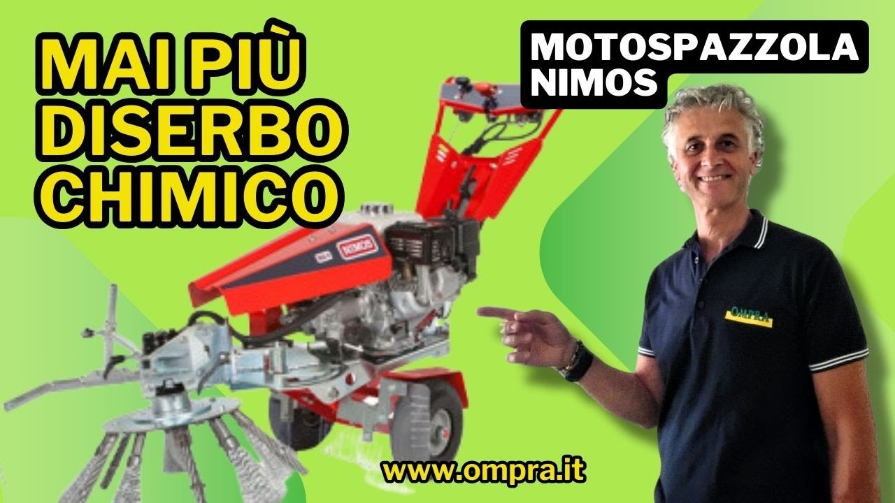 Mai più diserbo chimico con la motospazzola Nimos
