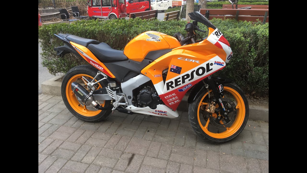 Cheap track bike build. Honda Repsol CBR Chinese clone