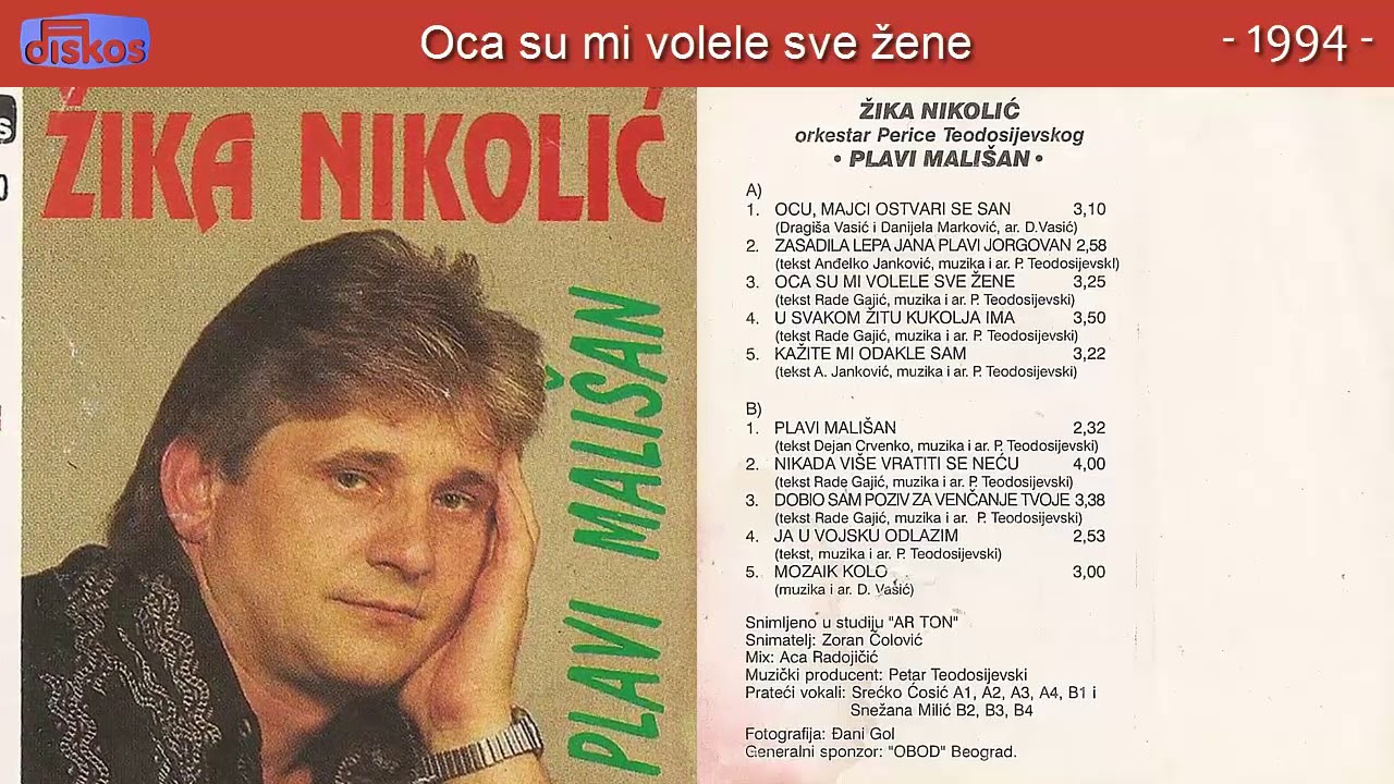 Zika Nikolic - Plavi malisan - (Audio 1994) - CEO ALBUM