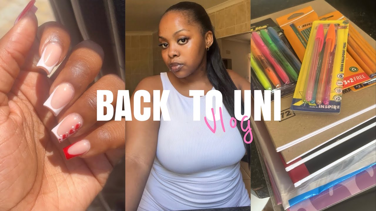 BACK TO UNI | hair,nails,lashes,stationary shopping & stationery haul🎀 #vlog #backtoschool 