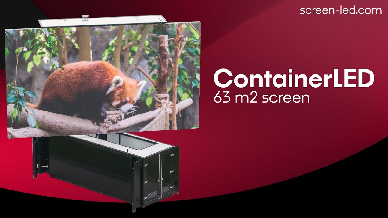 ContainerLED 63 m²  -  Mobile LED Screen for Massive Events