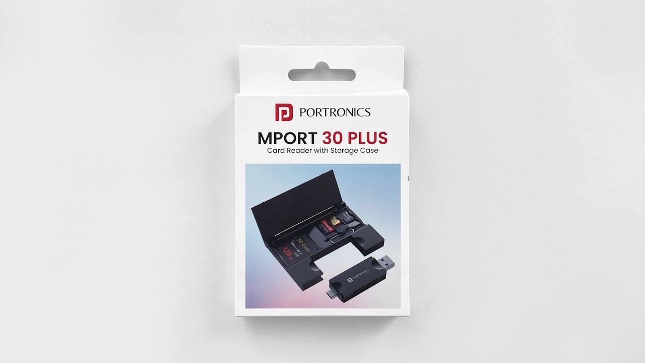 Portronics MPort 30 Plus Unboxing & Review | microSD + SD Card Reader | Compact 2-in-1 Hub | We