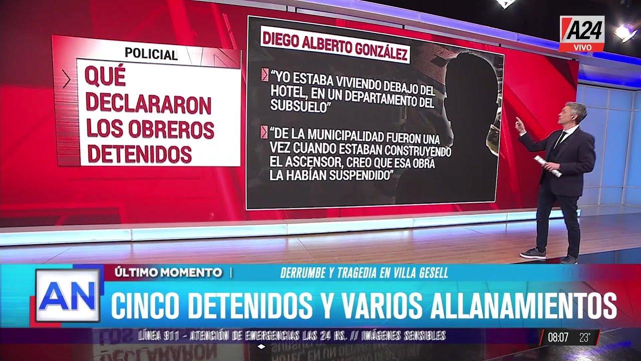 🔴 DERRUMBE EN VILLA GESELL: LAS DECLARACIONES DE LOS OBREROS DETENIDOS