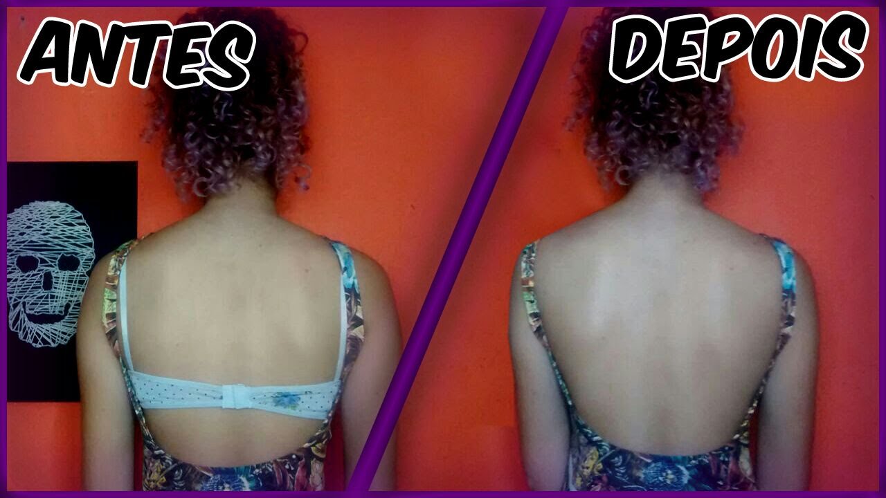 Como fazer sutiã invisível - Sutiã que não aparece nas costas/ Diy backless Bra