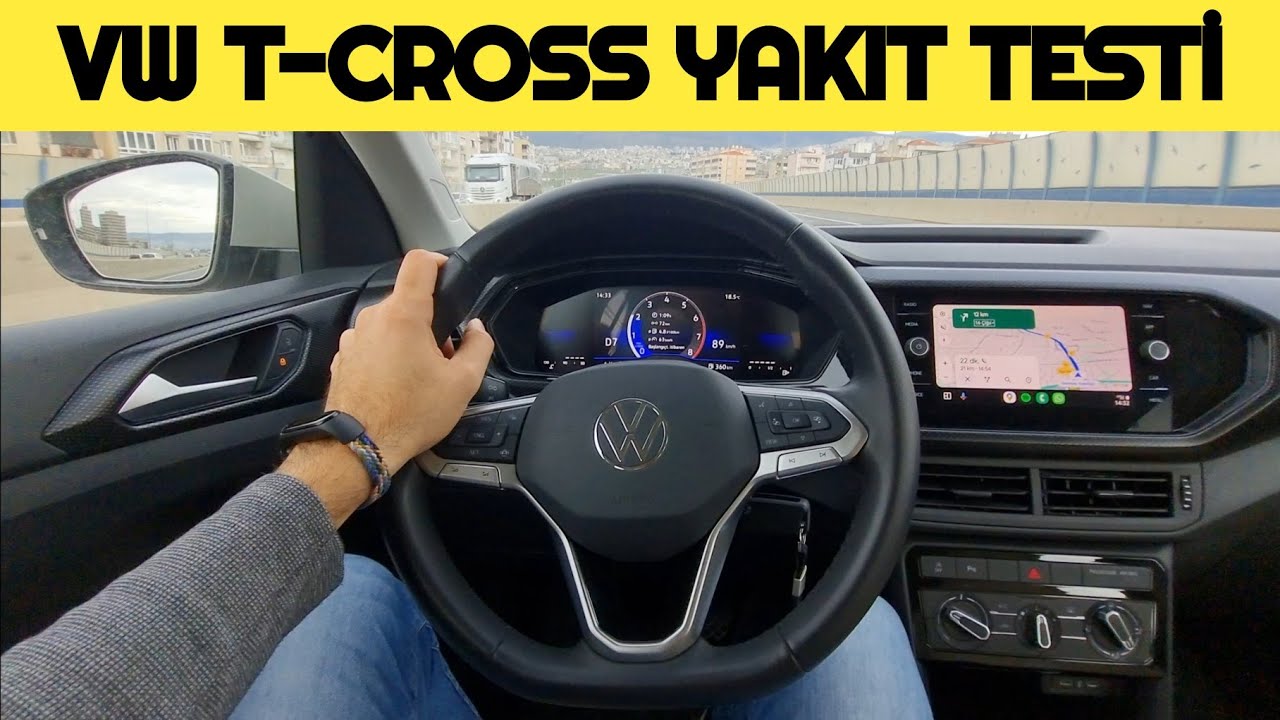 VOLKSWAGEN T-CROSS YAKIT TÜKETİM TESTİ | 1.0TSI DSG SAKİN KULLANIM SONUÇLARI