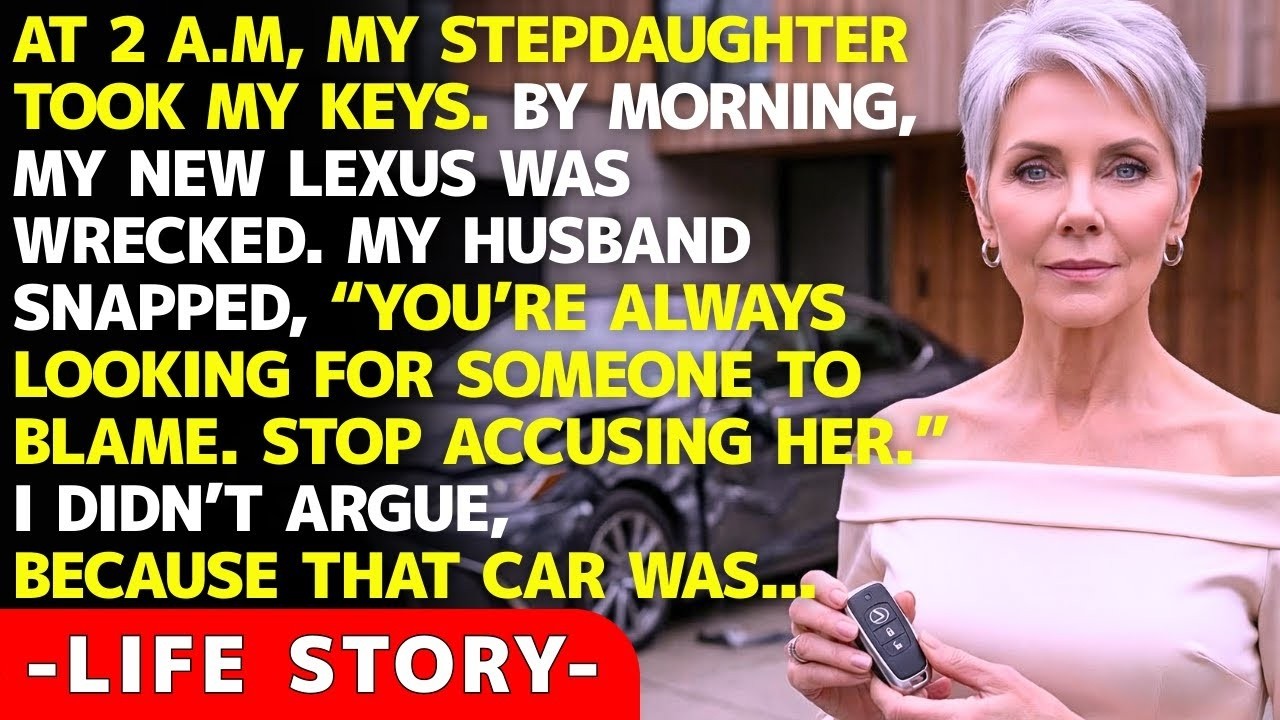 At 2 A M , My Stepdaughter Took My Keys  By Morning, My New Lexus Was Wrecked—And What Happened