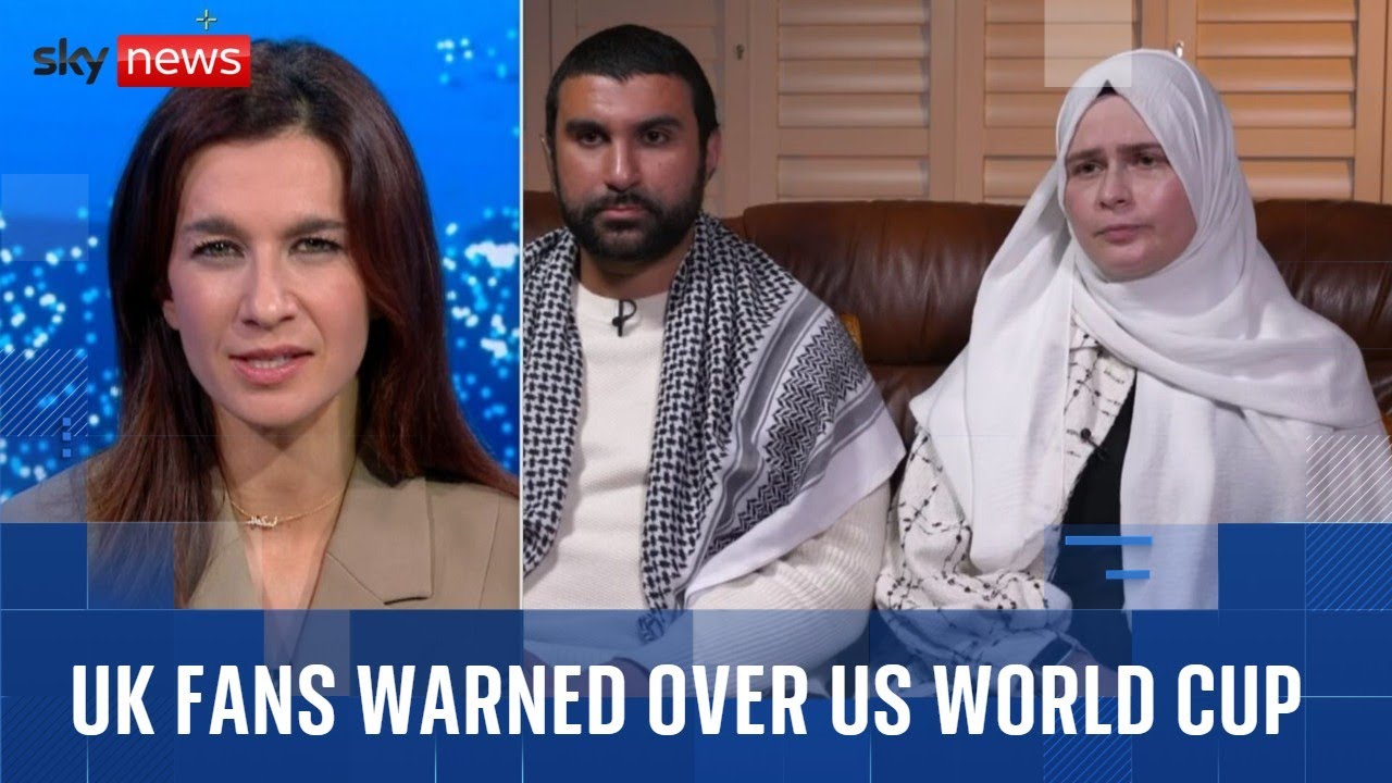 Wife of British journalist held by US immigration issues warning to UK fans travelling to World Cup