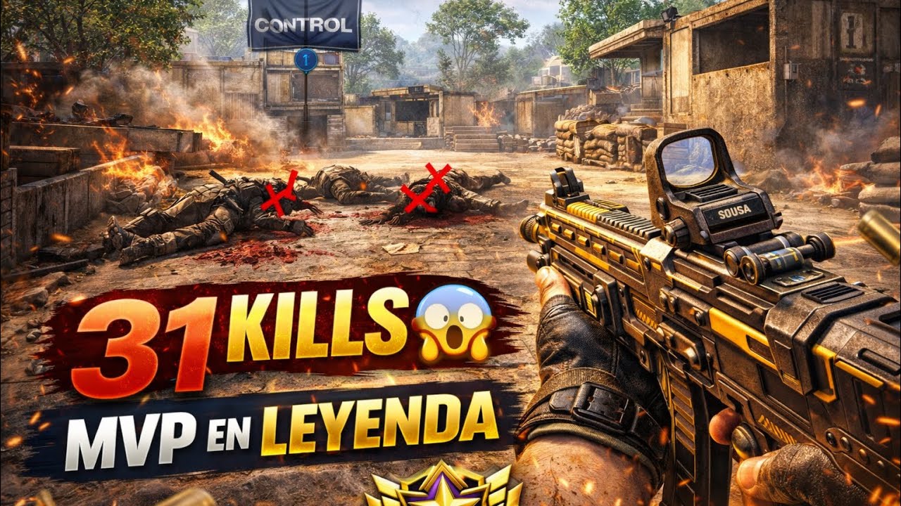 31 KILLS y MVP en LEYENDA 😱 | CONTROL en FIRING RANGE – COD Mobile