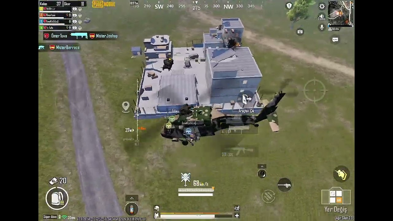 HARİTA DARMADAĞIN PUBG MOBİL AĞIR SİLAH MODU 