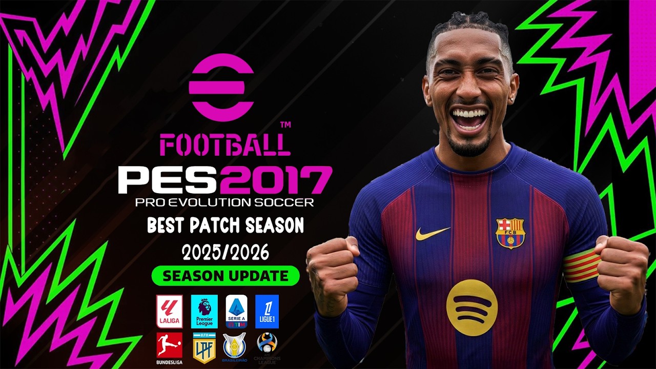 BEST PATCH SEASON UPDATE 2025/2026 FOR PES 2017 WINTER TRANSFERS
