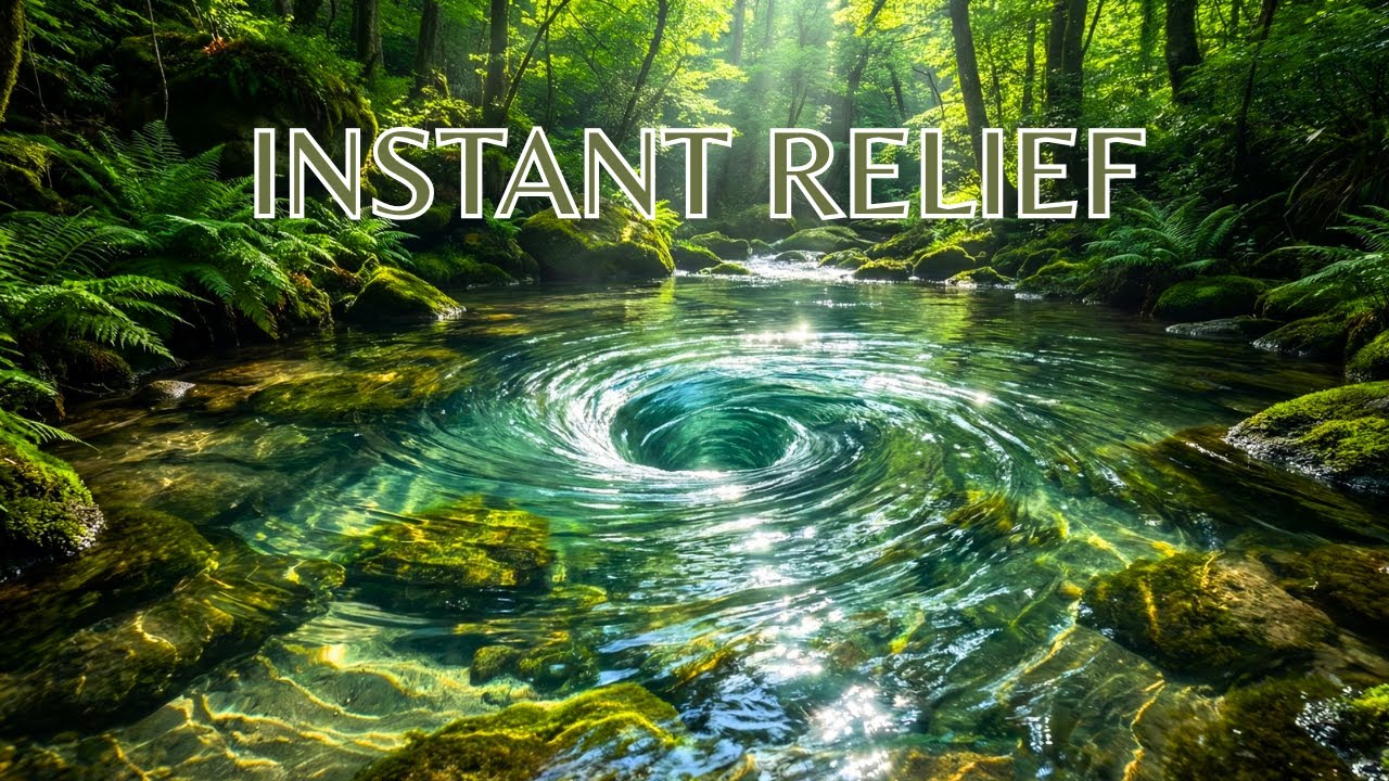 Instant Relief from Stress & Anxiety | Healing Water Sounds + 432Hz Music
