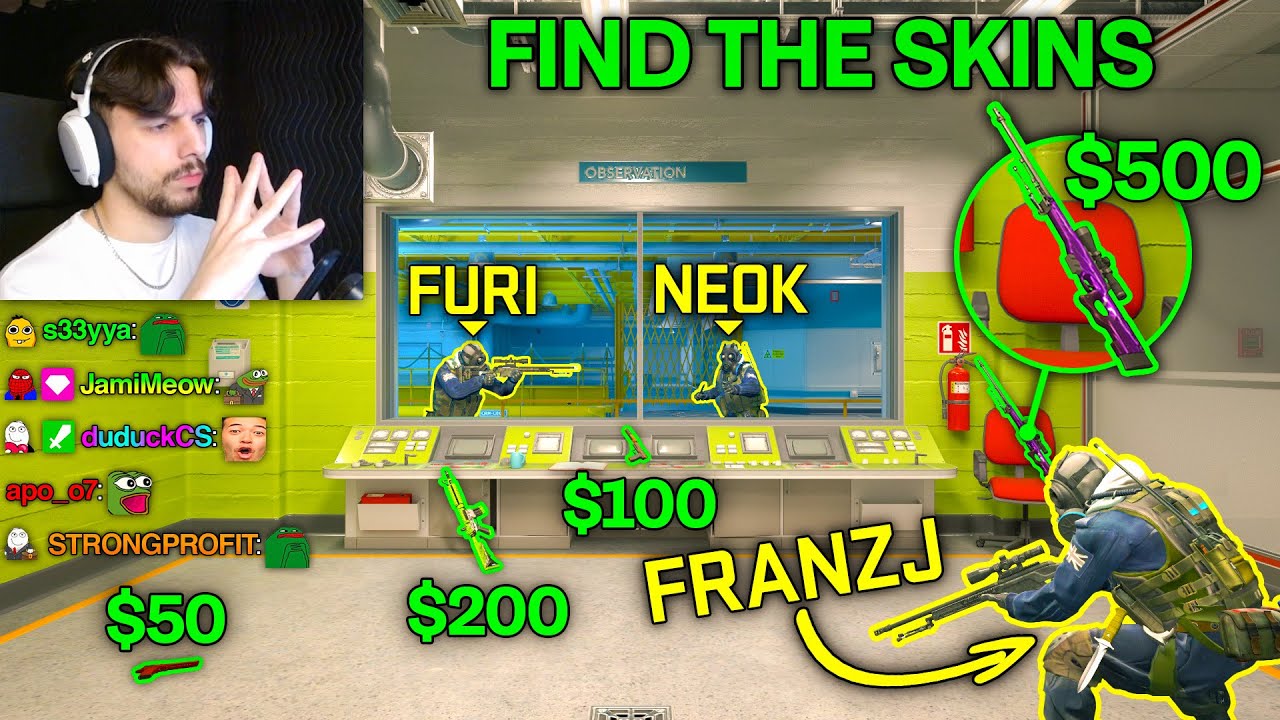 FIND THE SKINS CHALLENGE ft. FranzJ, Neok, & Furi