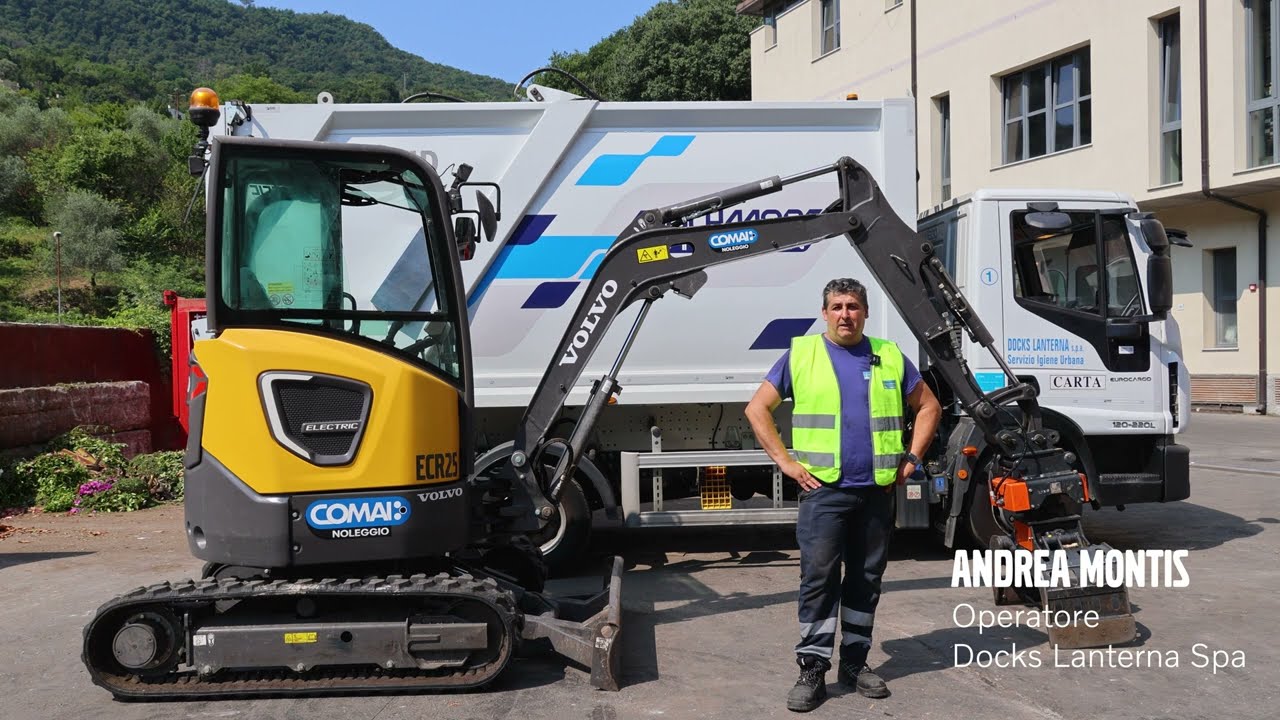 Docks Lanterna Spa: La Rivoluzione Elettrica con il Miniescavatore Volvo ECR25 Electric