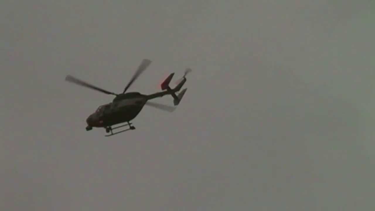 Aschersleben - Polizeihubschrauber im Sucheinsatz