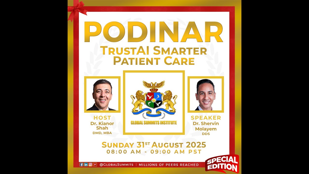 Dr. Shervin Molayem on TrustAI Smarter Patient Care hosted by Dr. Kianor Shah #doctortodoctor