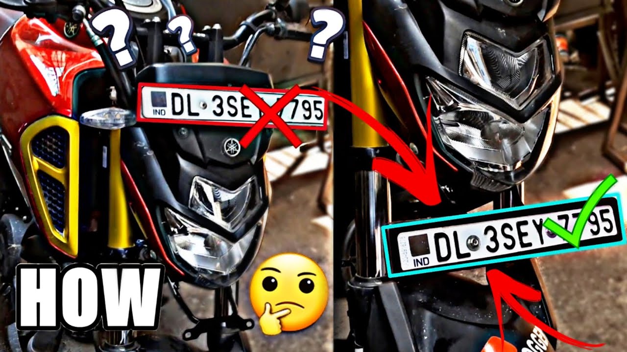 how to have front number plate on this side video zarur dekhe kese kiya