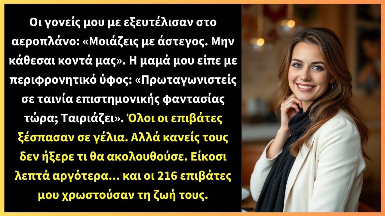 Οι γονείς μου με εξευτέλισαν στο αεροπλάνο: «Μοιάζεις με άστεγος. Μην κάθεσαι κοντά μας».