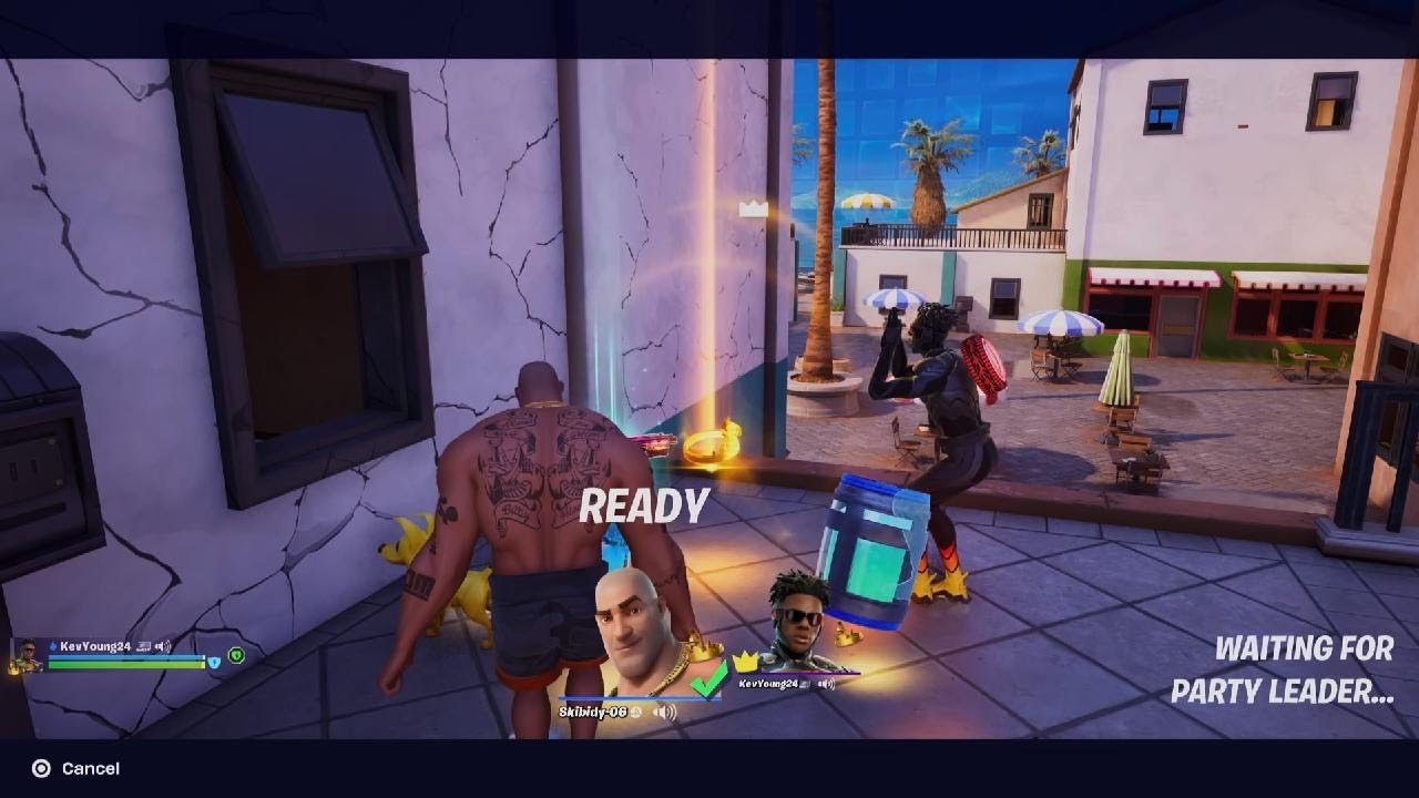 Fortnite I played fortnite with my friend