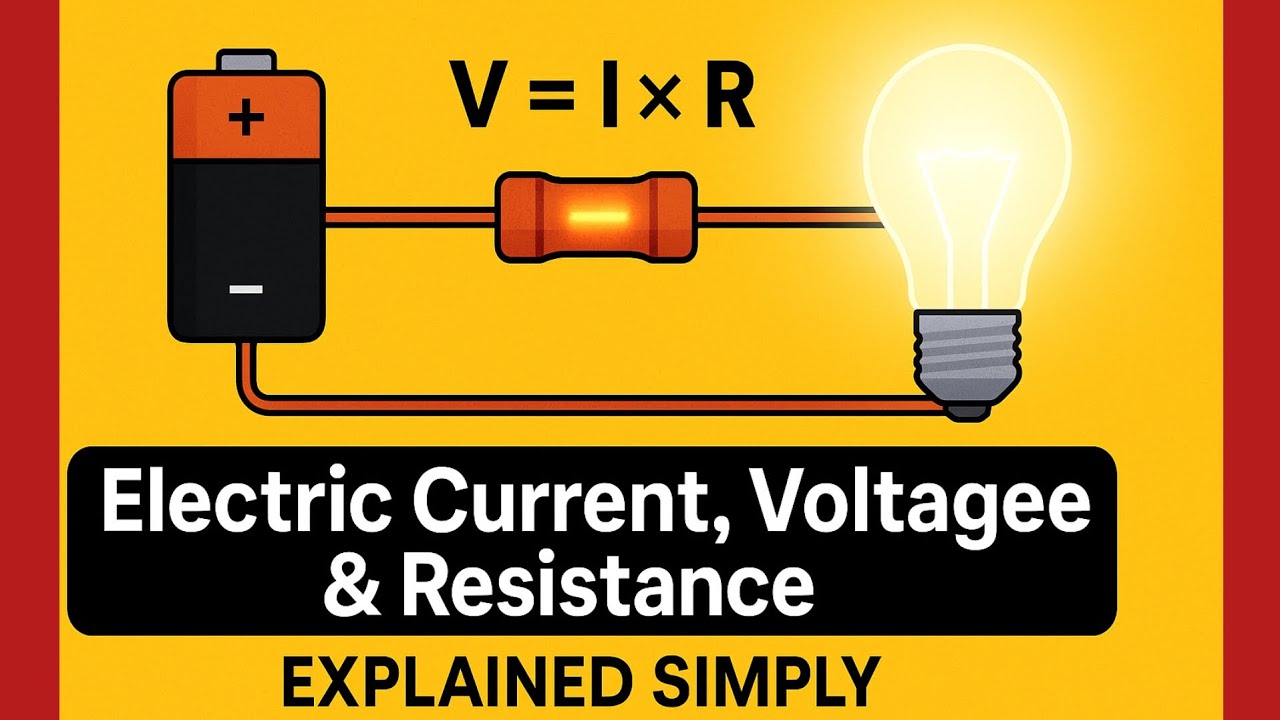 Electric Current, Voltage & Resistance Explained Simply | Ohm&rsquo;s Law Made Easy