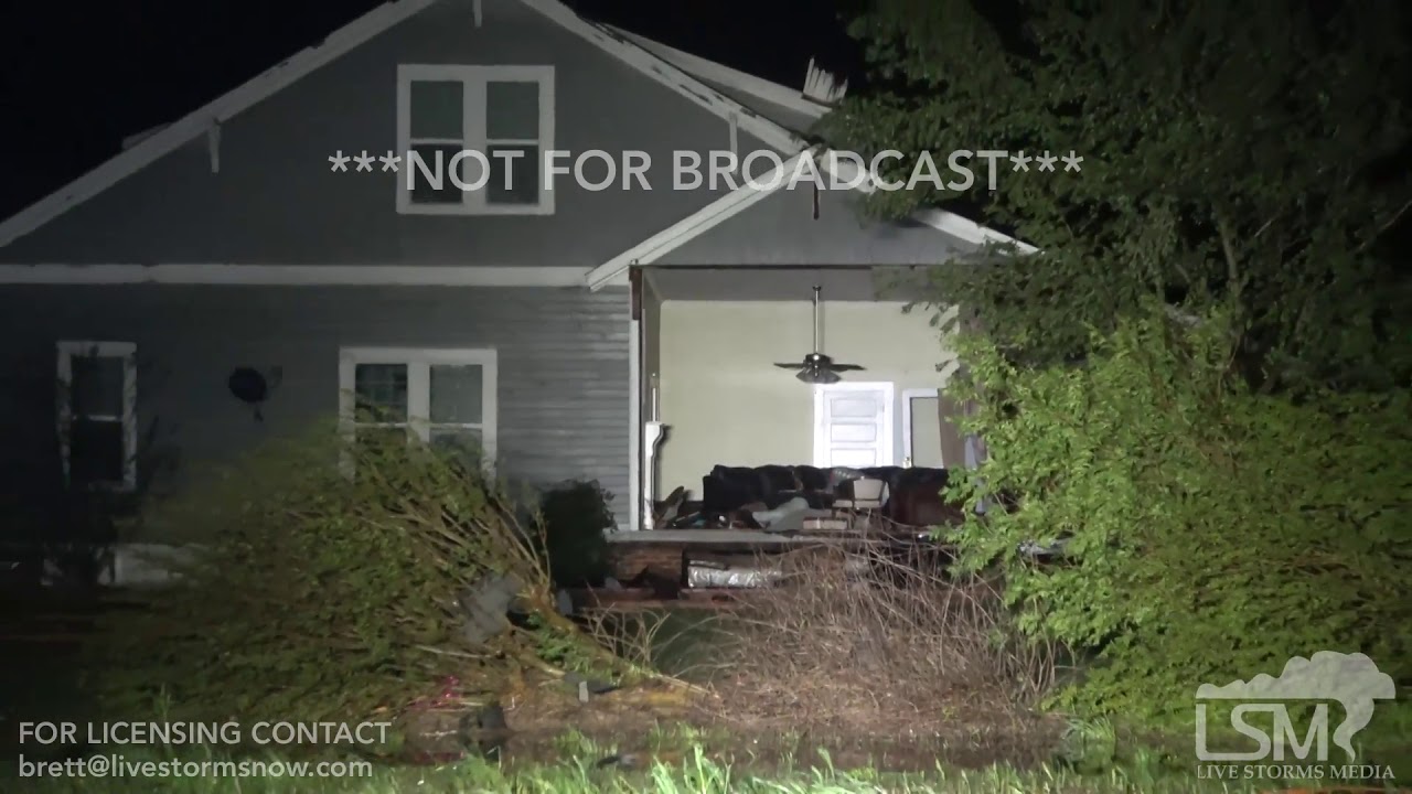 4-14-2019 Hamilton, Ms Tornado damage, fire station destroyed, homes gone, cars destroyed fatalaties