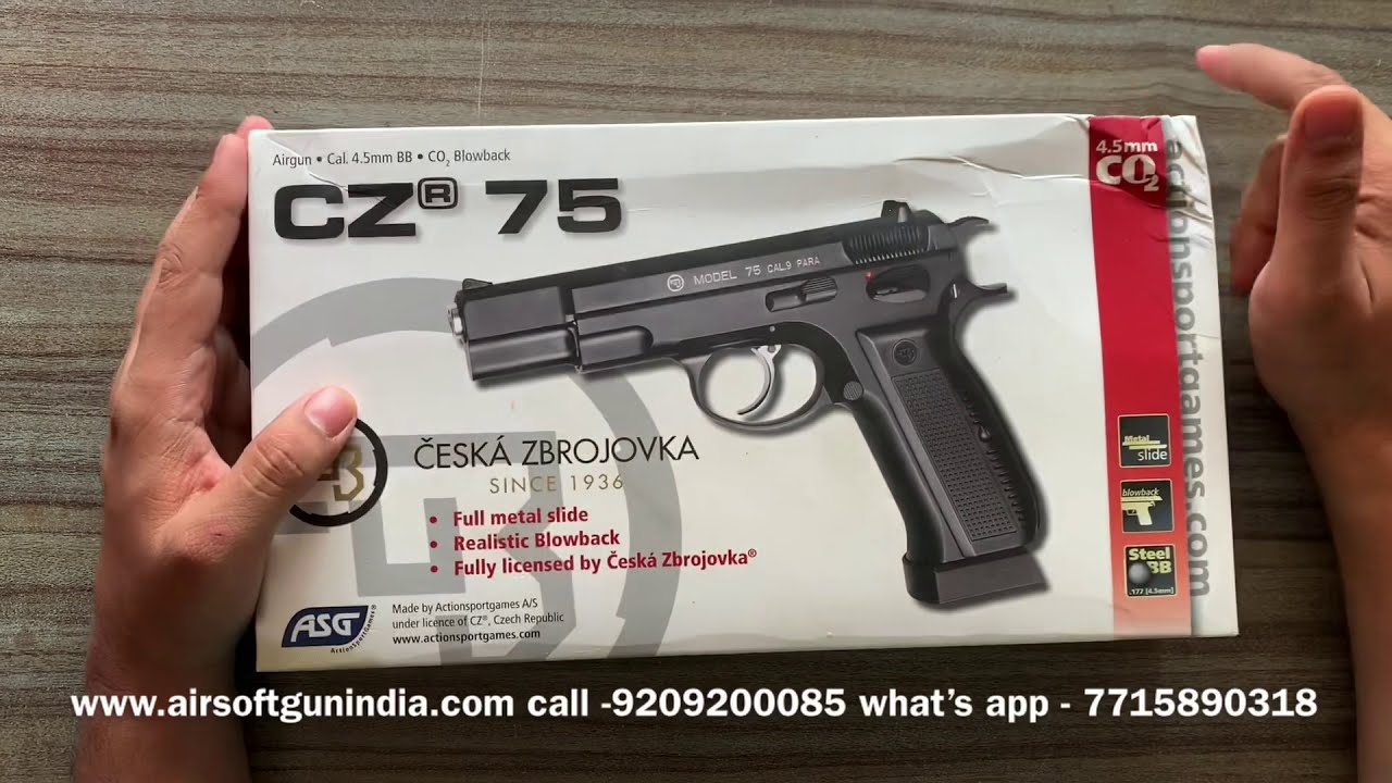 CZ 75 CO2 BB Pistol By Airsoft Gun India