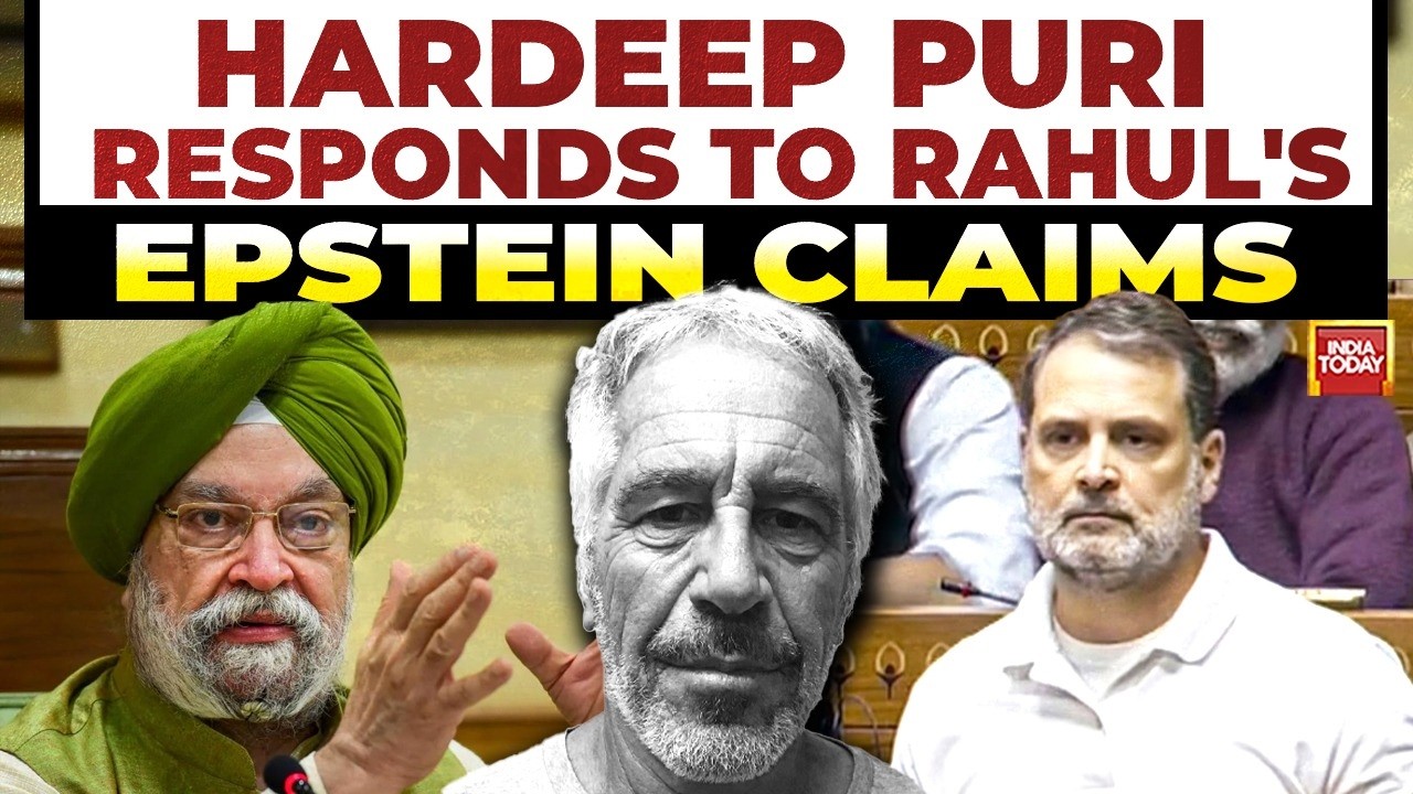Hardeep Puri Rejects Rahul's Epstein Files Link Charges |  Cites 'Buffoonery' |  US Trade Deal