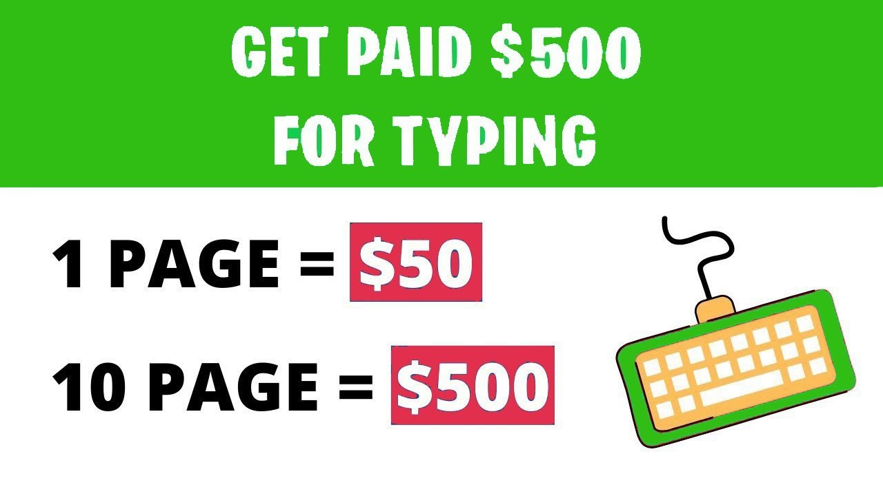 Earn $500+ Typing Names ($50 Per Page) | FREE Make Money Online