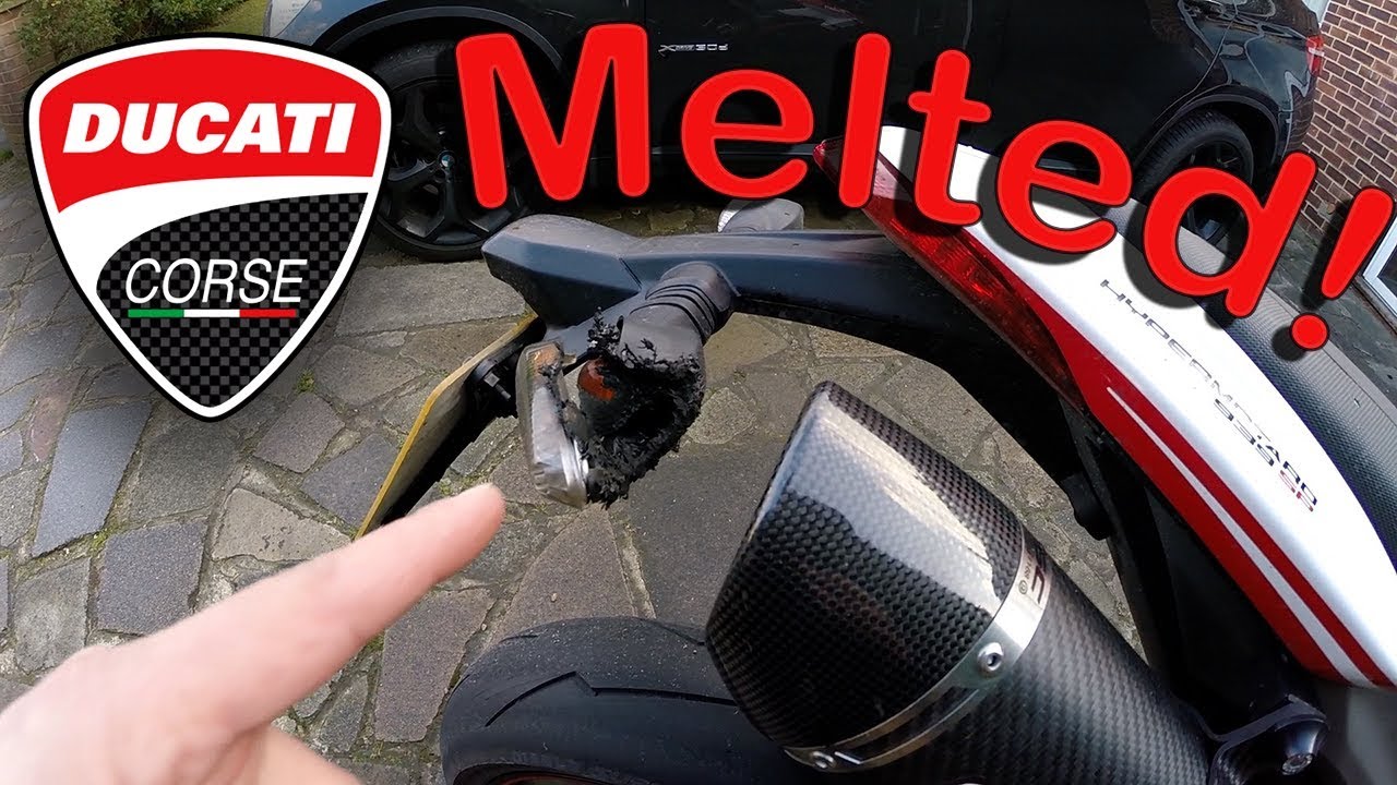 Brand new 2016 Hypermotard SP 939 - I melted my indicator (doh!).