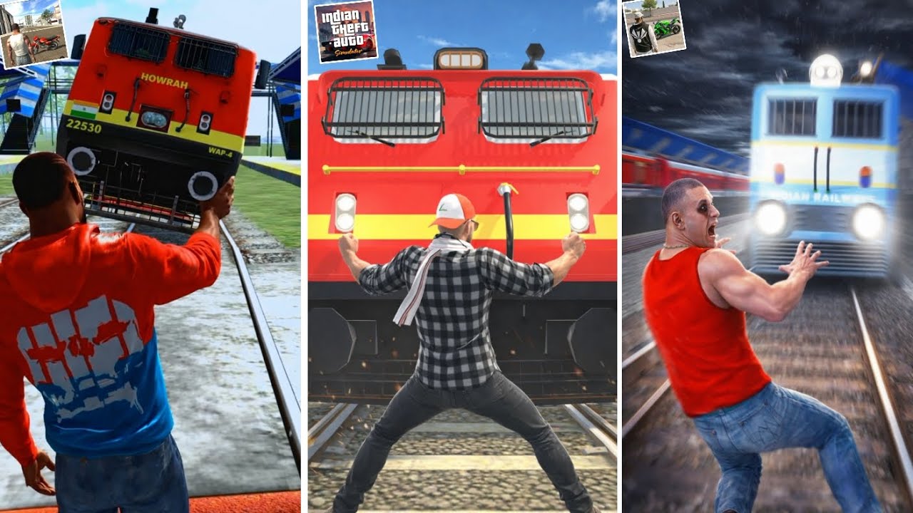 Train Vs All Indian GTA Games 🤯💥