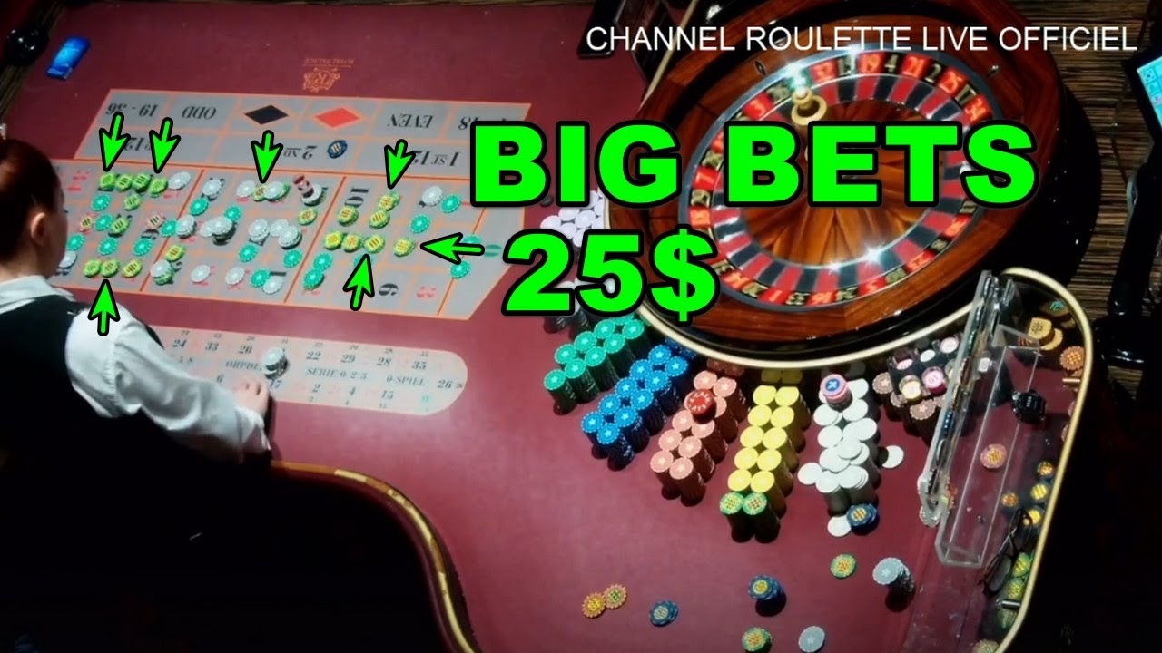 BIG BETS 25$ IN TABLE IN ROULETTE IN CASINO OF 03/02/2026