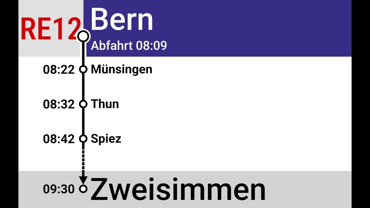 BLS Begrüssung • RE12 • Bern – Zweisimmen
