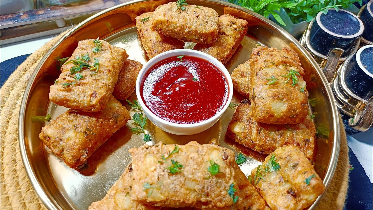 क्रिस्पी आलू स्नैक्स । Crispy Potato Nuggets at Home @magicandmasala 