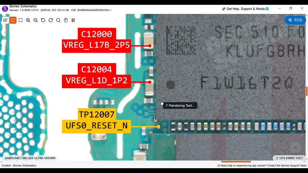 Samsung S25 Ultra S938B eMMC Voltages & UFS ISP Pinouts | Complete UFS Test Point & Repair Guide